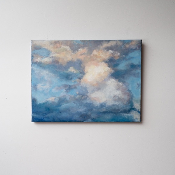 Skyscape "Clouds" original oil painting 18"x 24" - Picture 2 of 4
